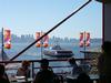 A SeaBus Approaches the Quay