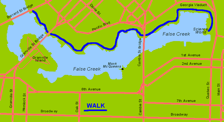 North False Creek Map