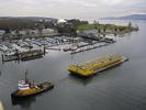 Tug, Marina, Park from Bridge